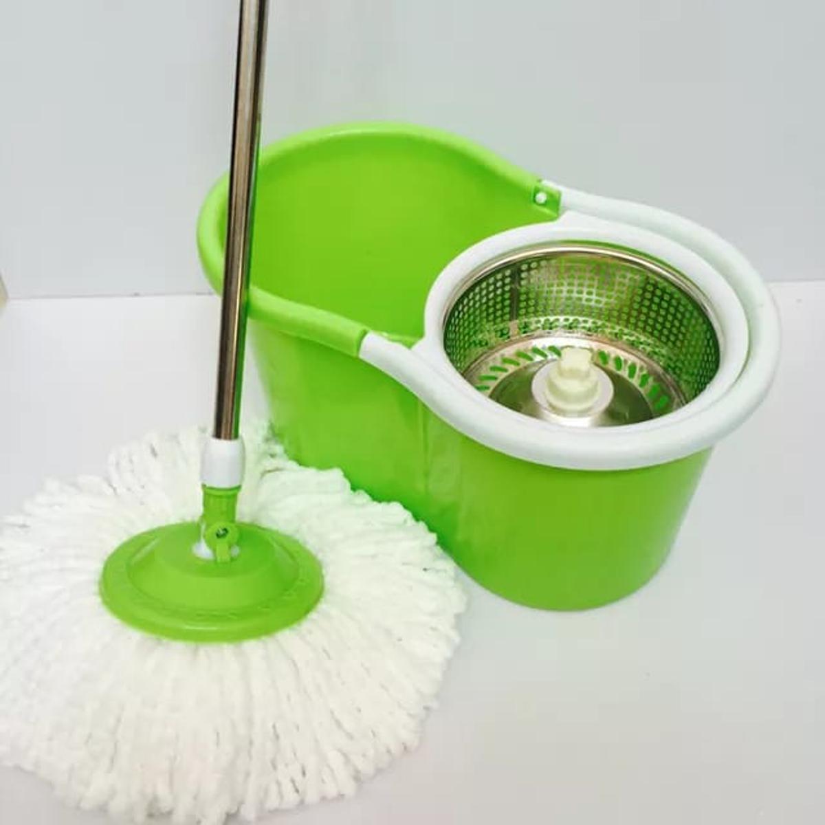 Steel Bucket Spin β 360Β° Degree Rotation Push/Pull Micro Fiber Clean Mop