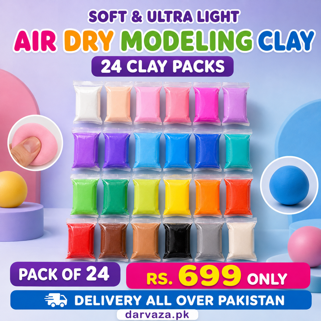 Air dry 24 Colorful Soft Clay Pack