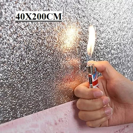 40x200cm Aluminium Foil Sticker Silver