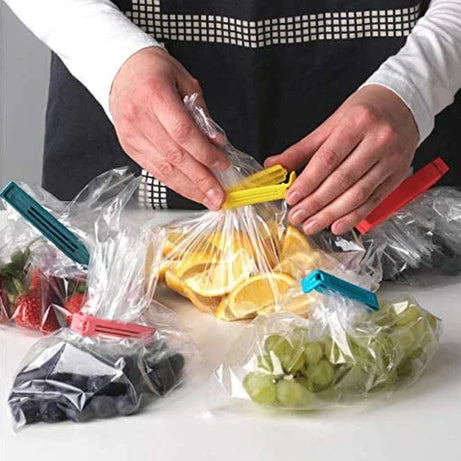 Portable Kitchen Storage Food Sealing Bag Clips 12Pcs