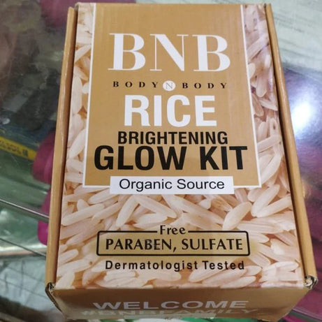 3in1 Rice Extract Bright & Glow Kit for Korean Glass Skin