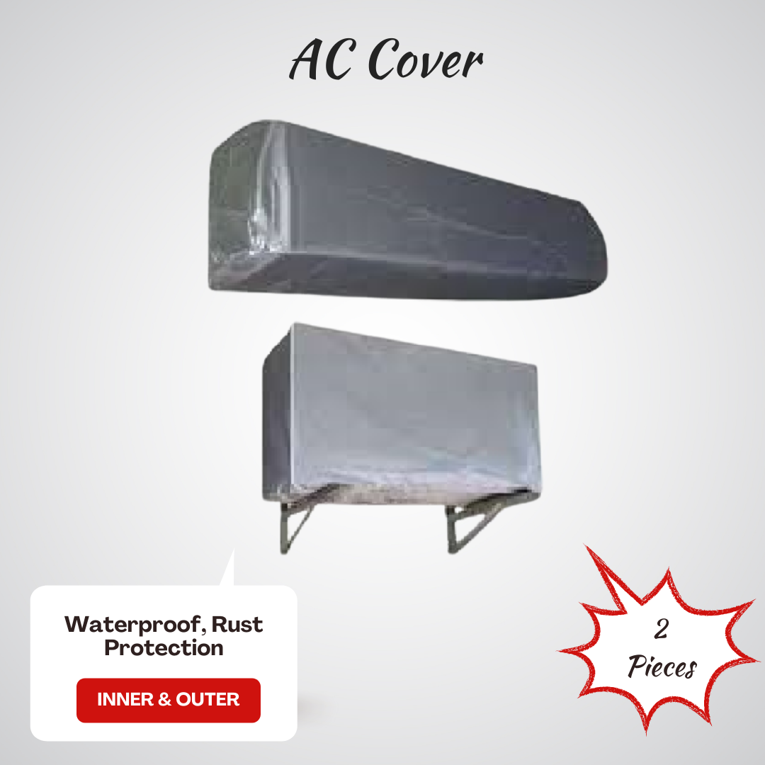 Waterproof Split AC Cover Set (Inner + Outer) β Universal Size for 1 Ton, 1.5 Ton and 2 Ton