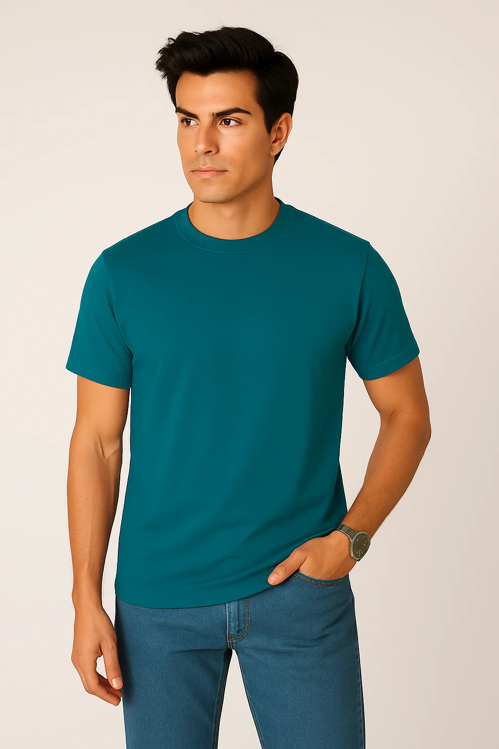 Crystal Teal Basic T-Shirt