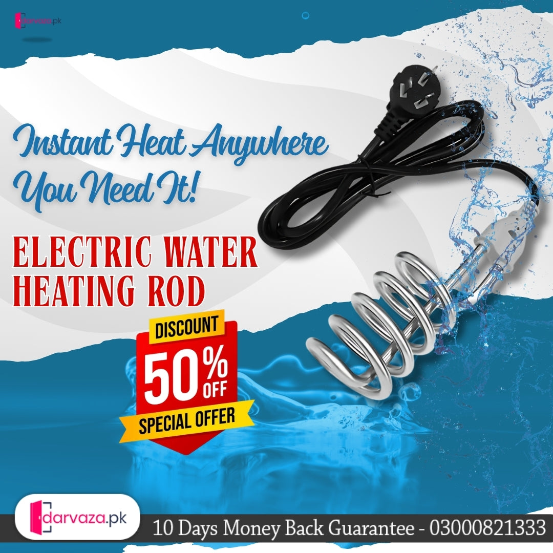 Electric Water Heating Rod for Heating Water in container like Bucket Basin Bath tub mini inflatable Swimming Pool and More