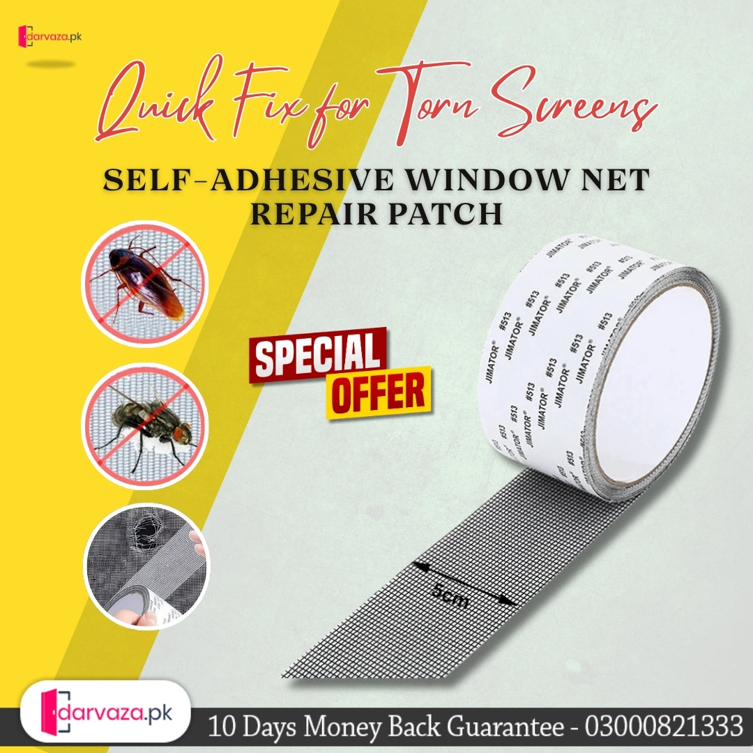 Strong Self Adhesive Window Net Screen Repair Patch Tape For Covering Up Holes Tears Anti Insect Mosquito Mesh