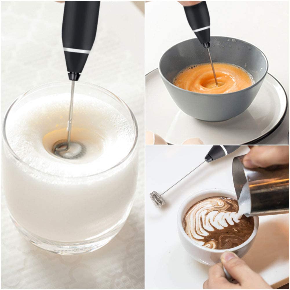 2 In 1 Electric Rechargeable Handheld Coffee and Egg Beater and Mixer & Milk Frother