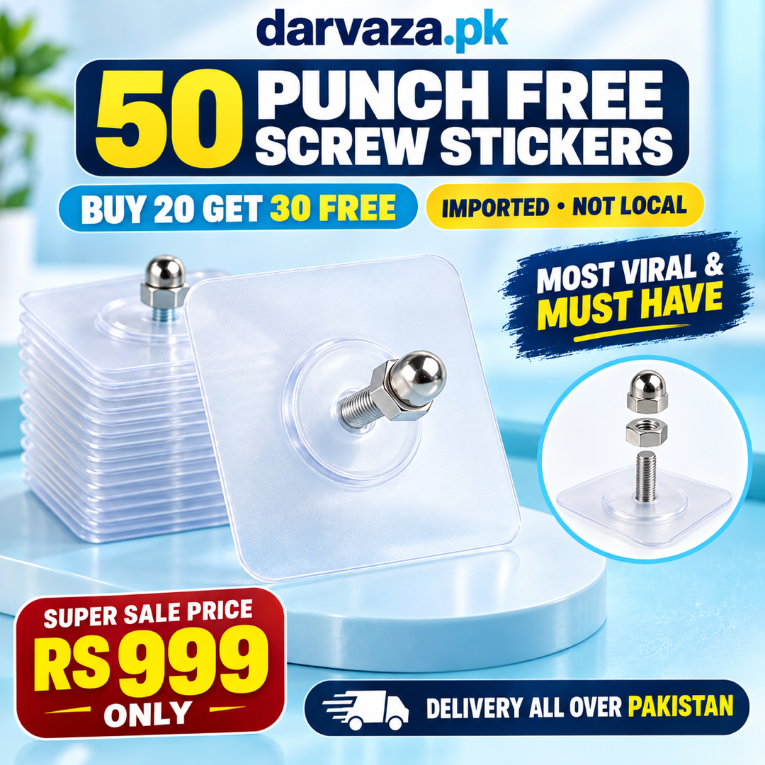 50 Punch Free Screw Stickers