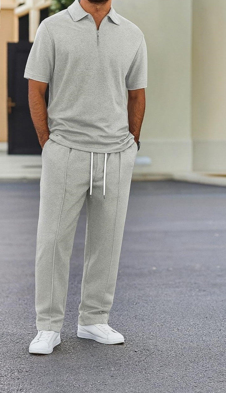 Zip Style Trouser Stripe Tracksuit