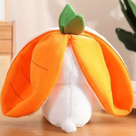 Reversible Floppy Rabbit Carrot Plush Toy