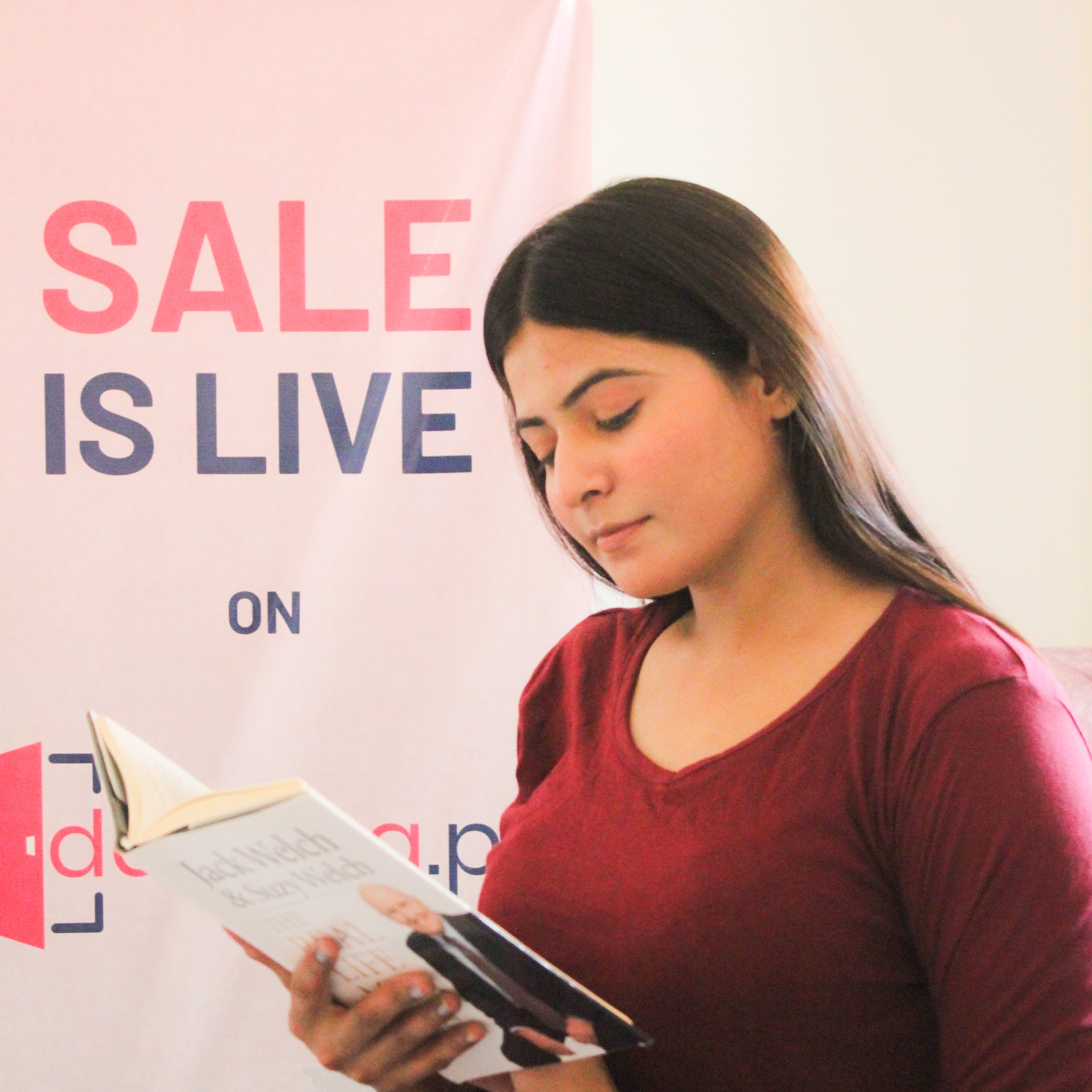 Maroon V-Neck Women's PJ Set