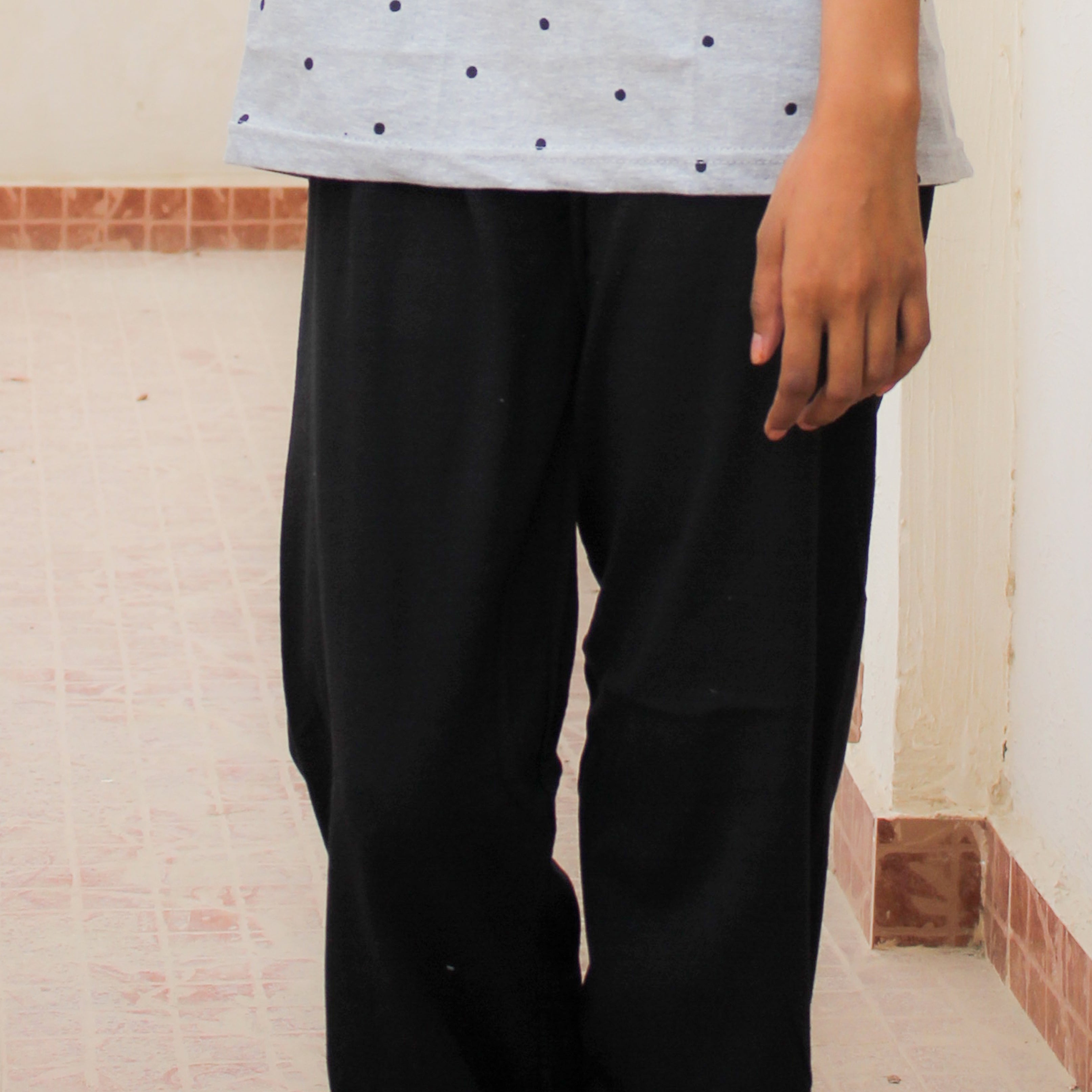 Gray Bear Women's Nightwear Set (Full Sleeves)