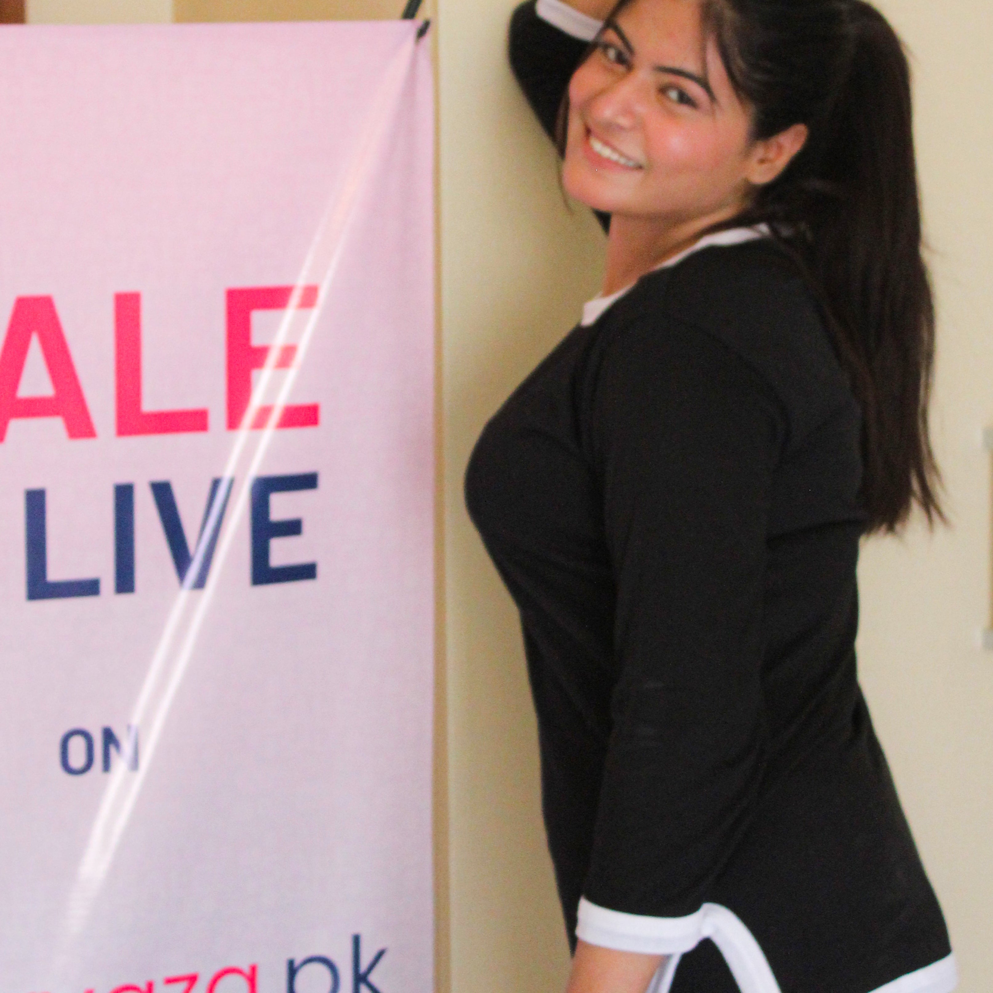 Black White Round Neck Plazzo PJ Set