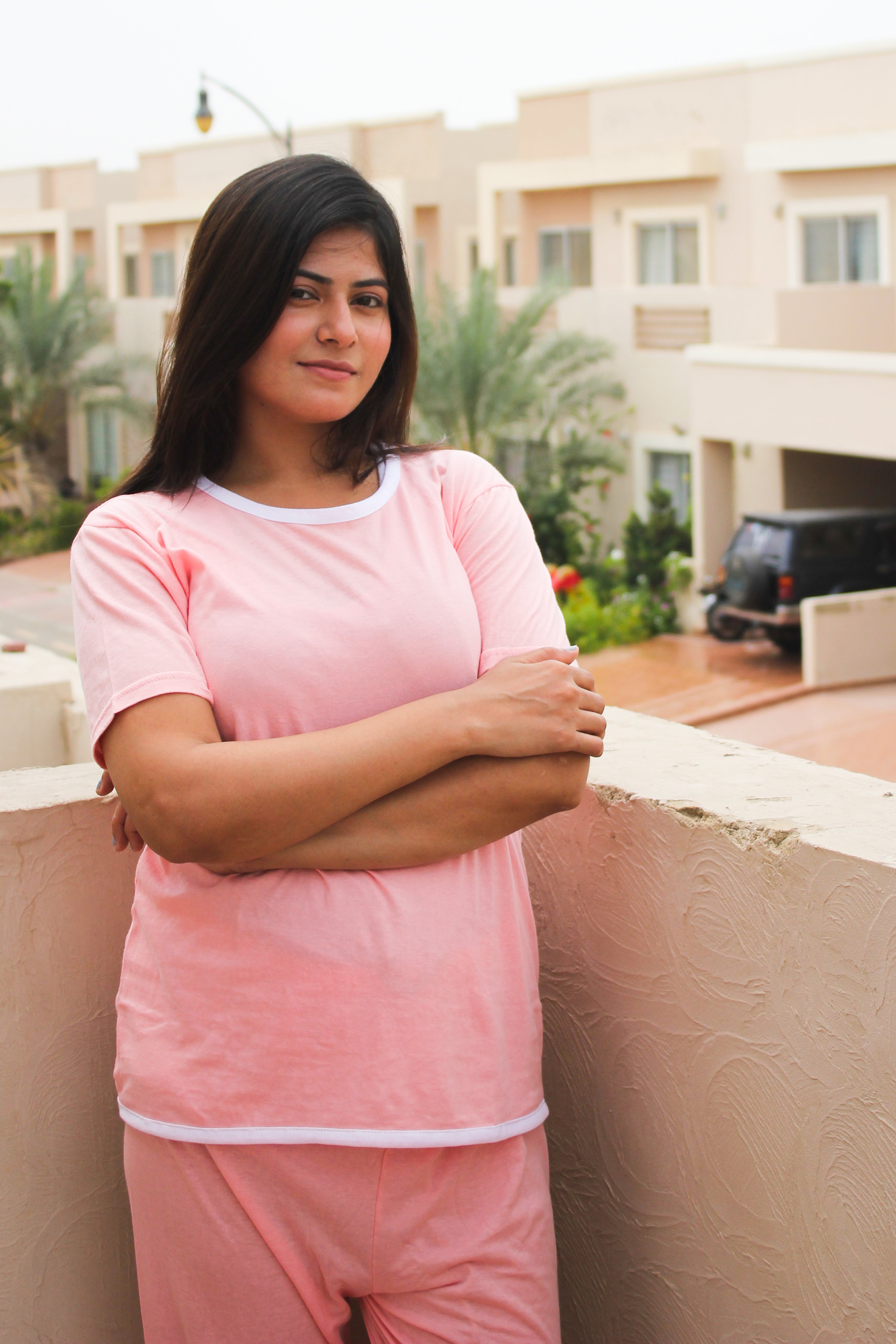 Rose Pink Plazzo PJ Set