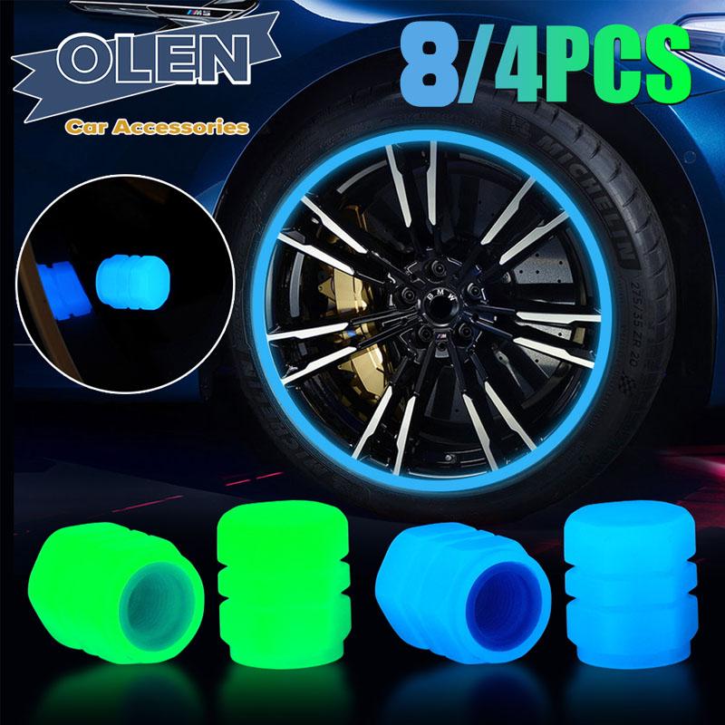 Bike Rim Radium Car and Bike Wheel Tire Rim Glow Radium Light Air Valve Cap Universal ...