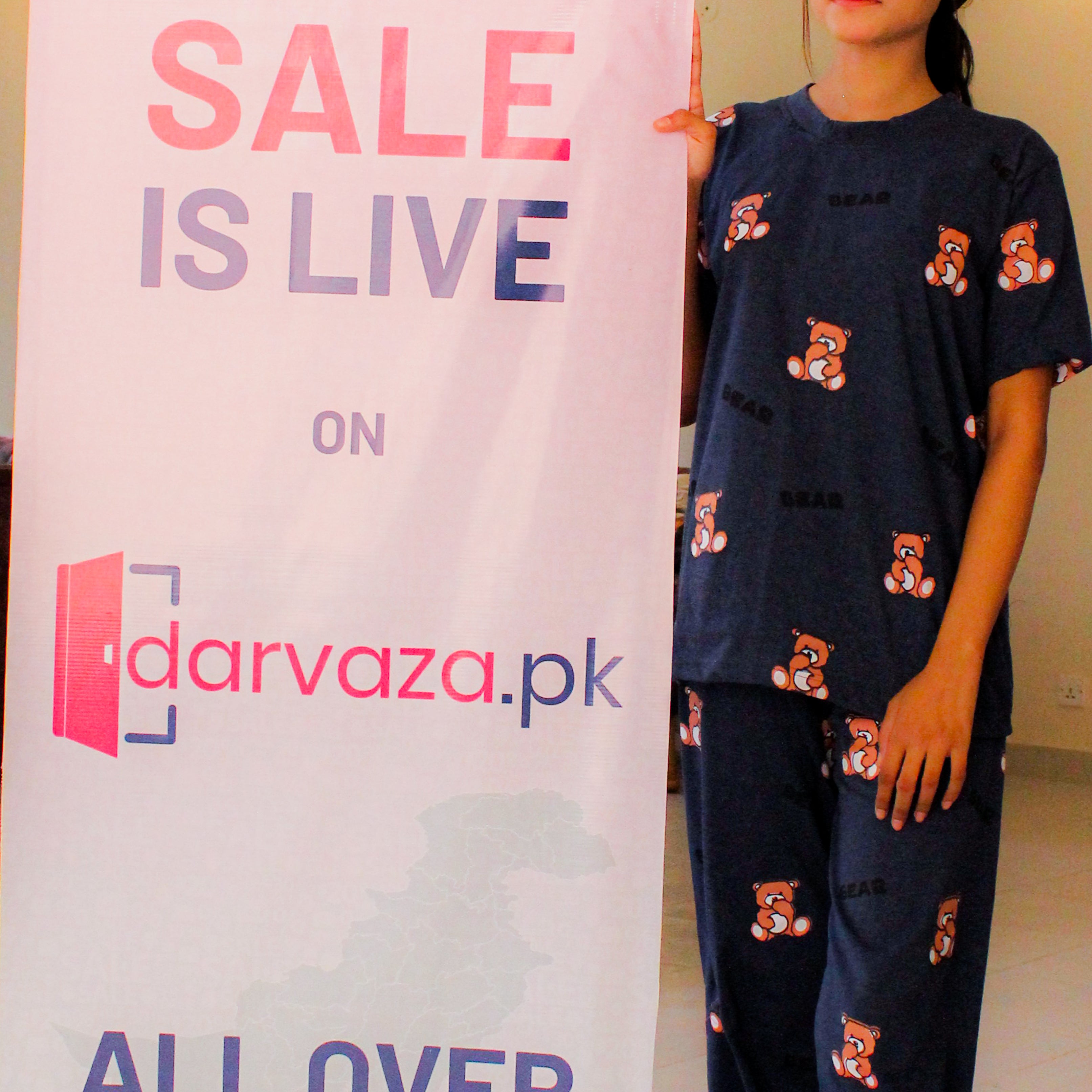 Gray Cozy Bear Hug Nightwear