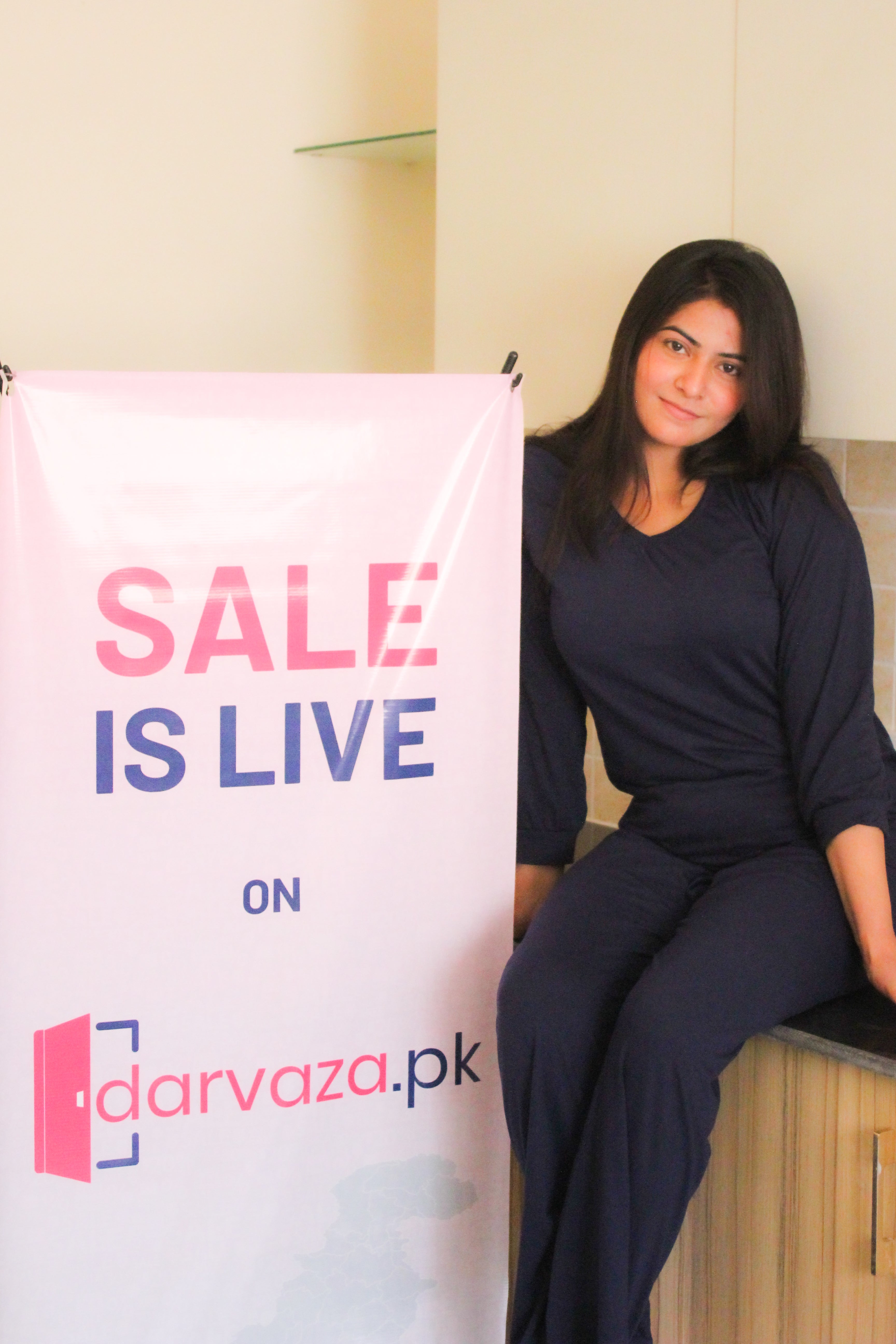 V-Neck Navy Blue Women’s PJ Set