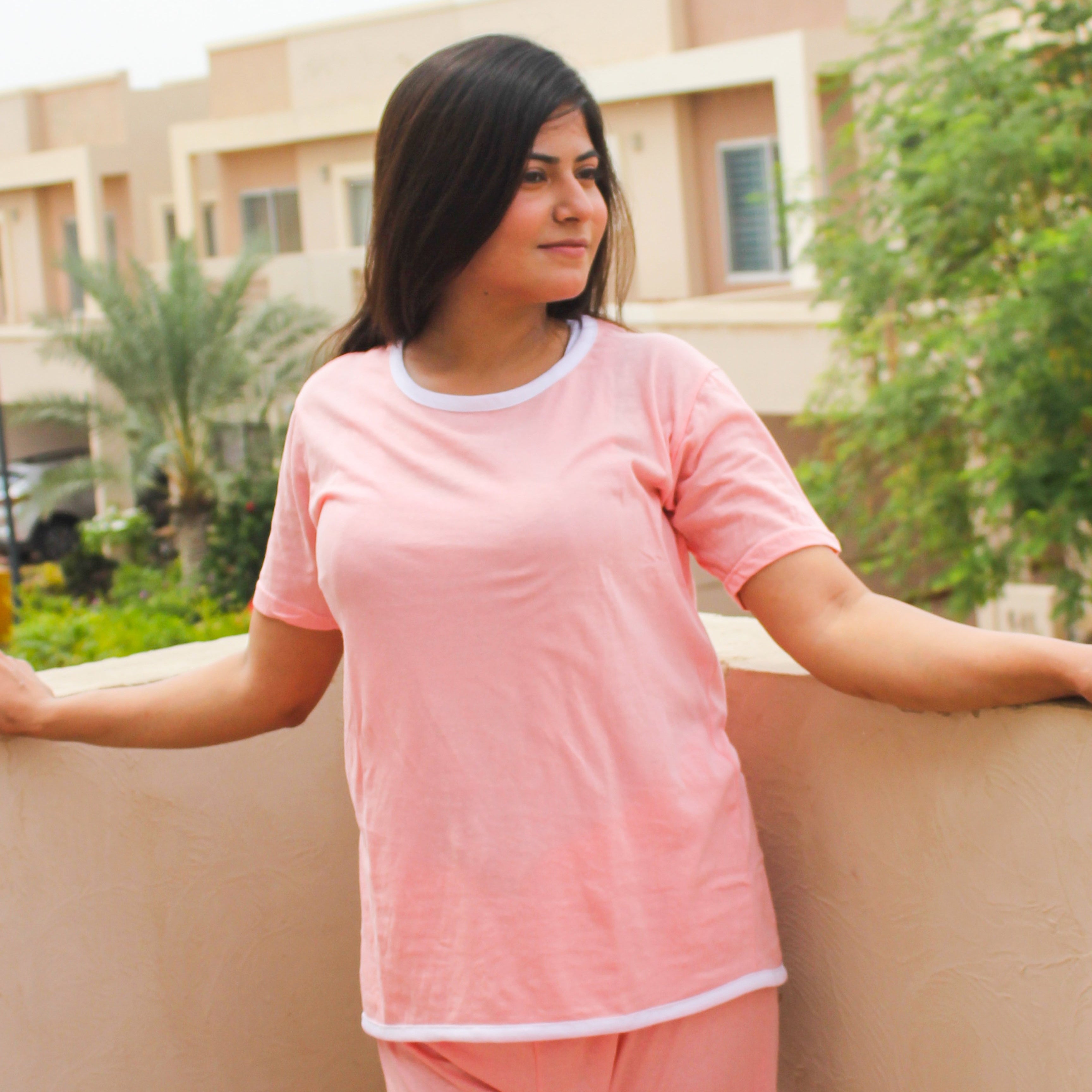 Rose Pink Plazzo PJ Set