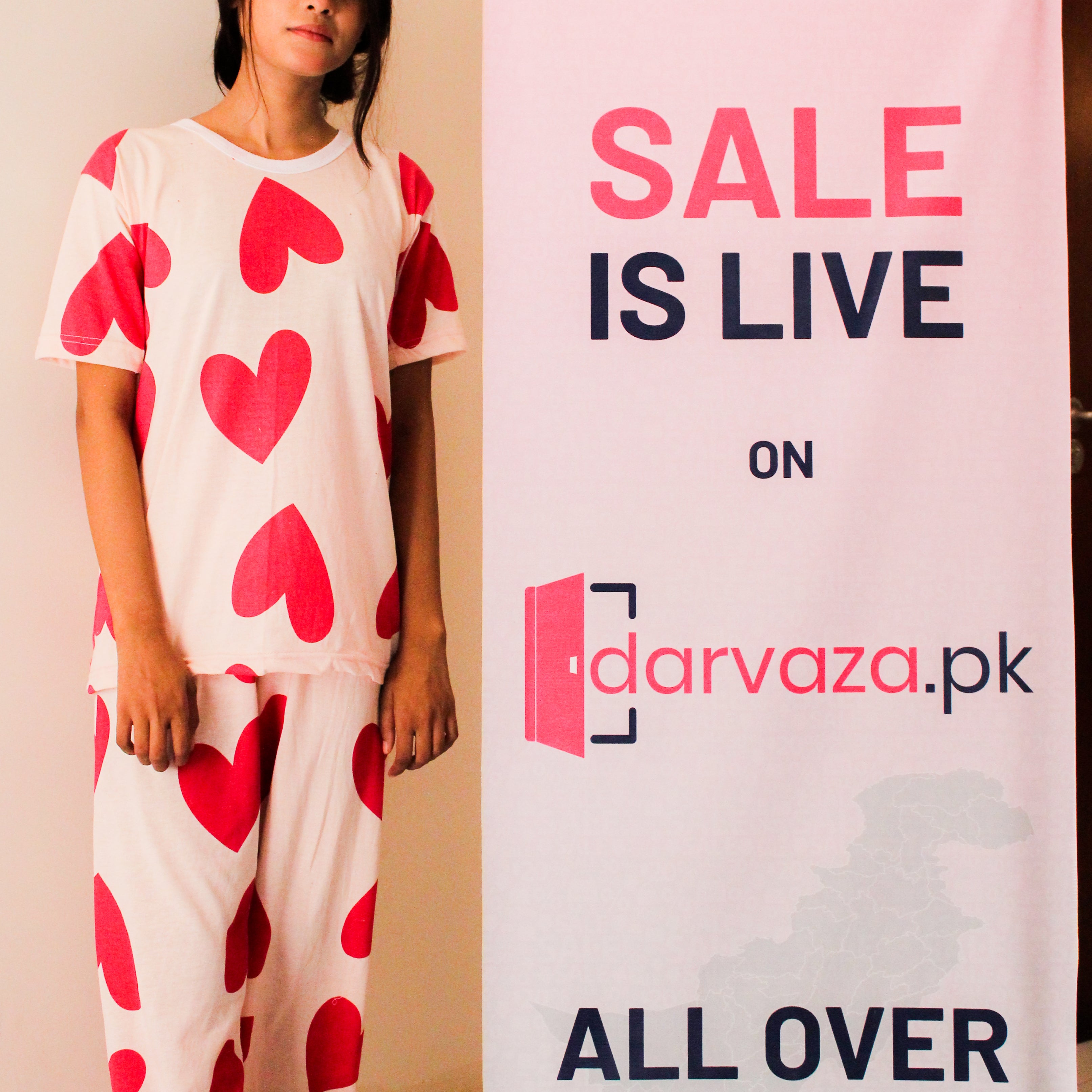 Pink Dilbar Nightwear