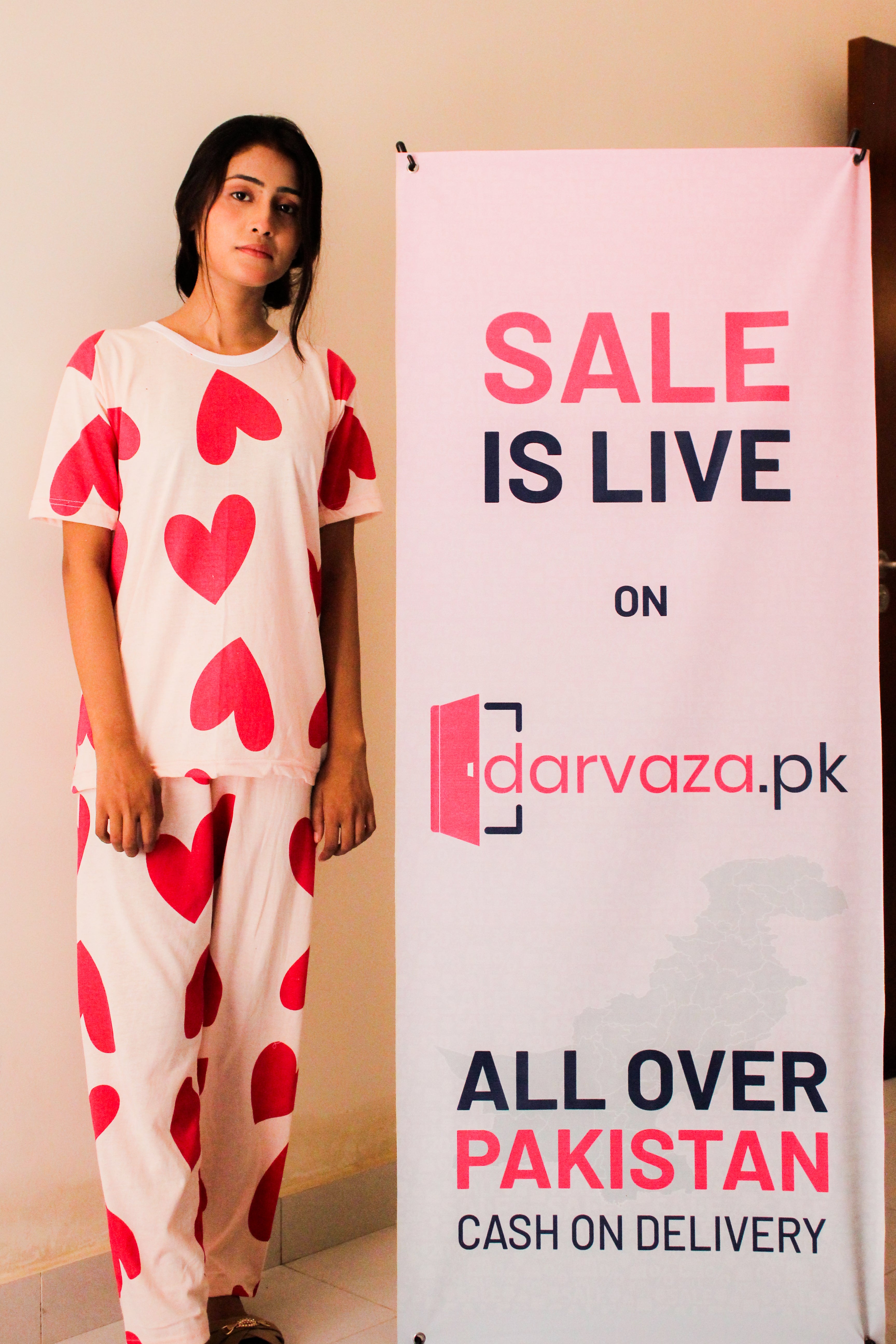 Pink Dilbar Nightwear