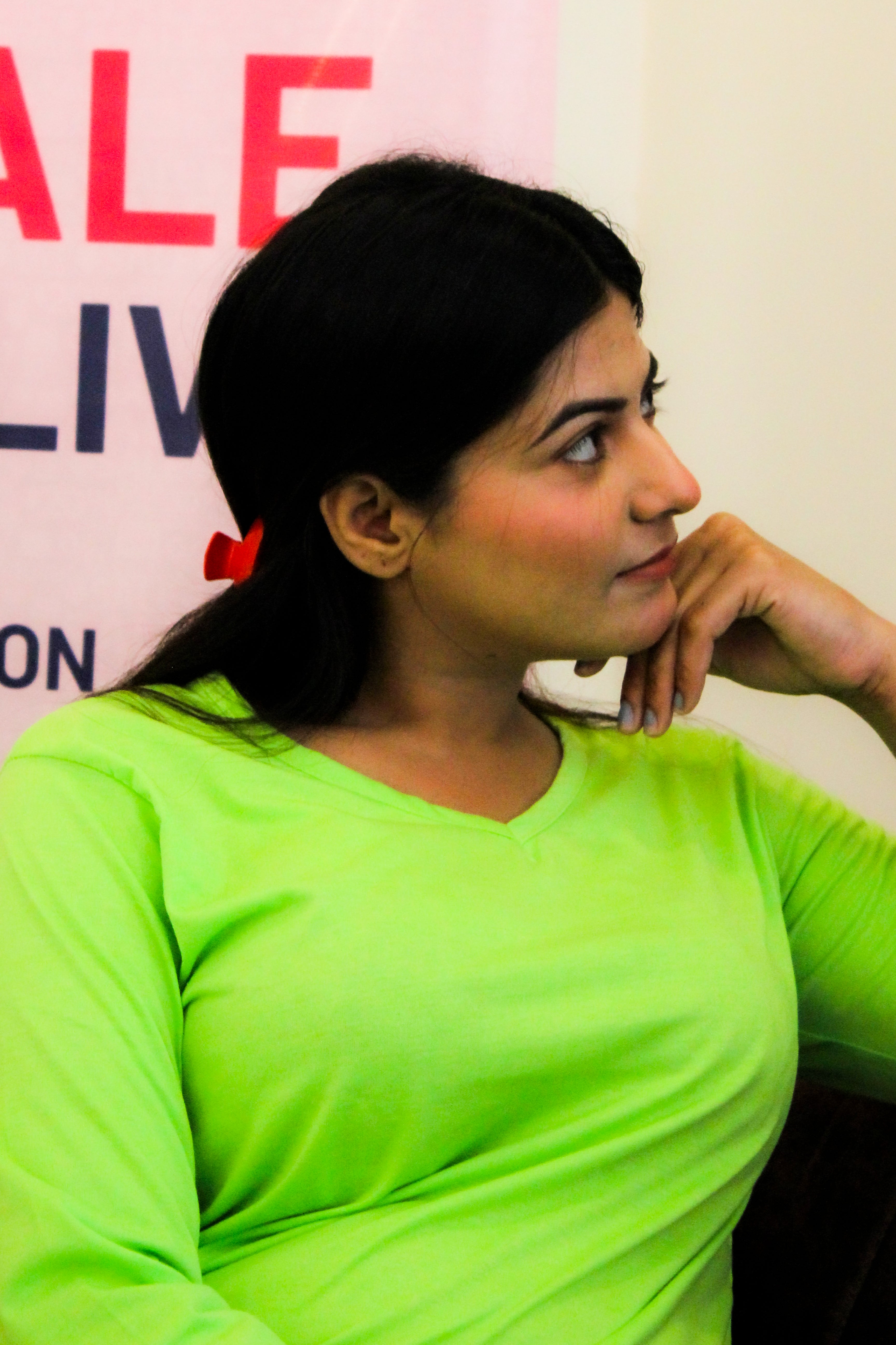 Lemon Green V-Neck Women's PJ Set