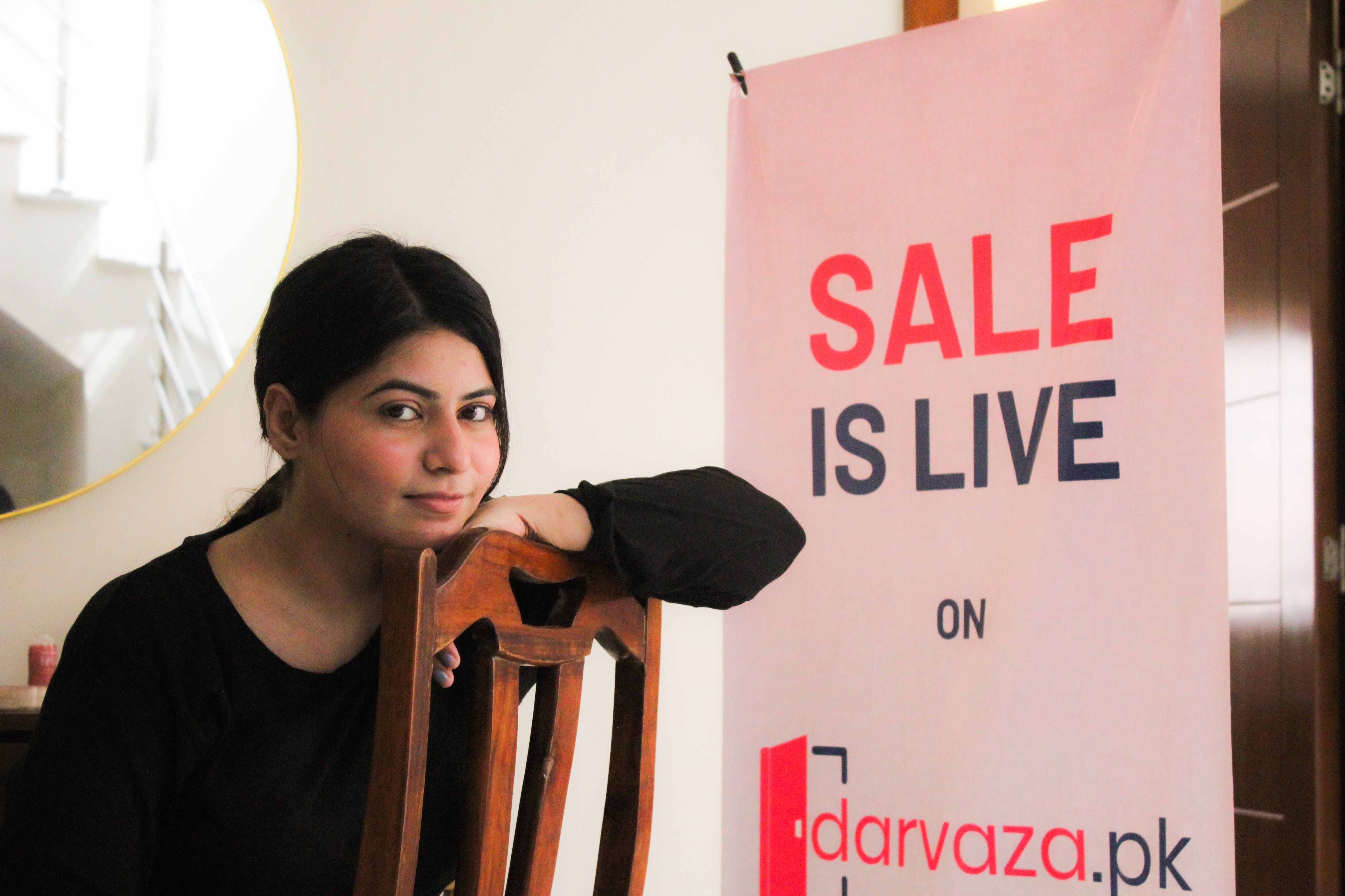 Deep Black Round Neck Plazzo PJ Set