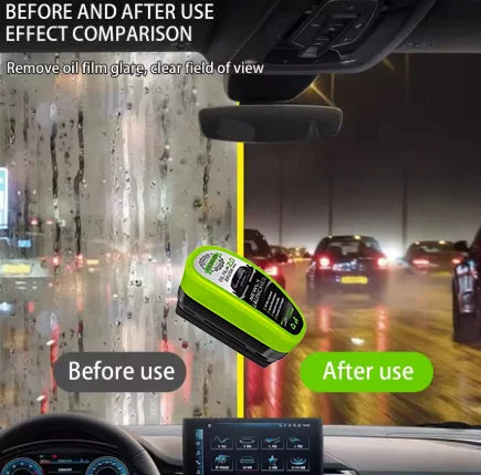 New Upgraded 2.0 Automotive Oil Film Cleaning Brush & Glass Polish – Buy 1 Get 1 FREE