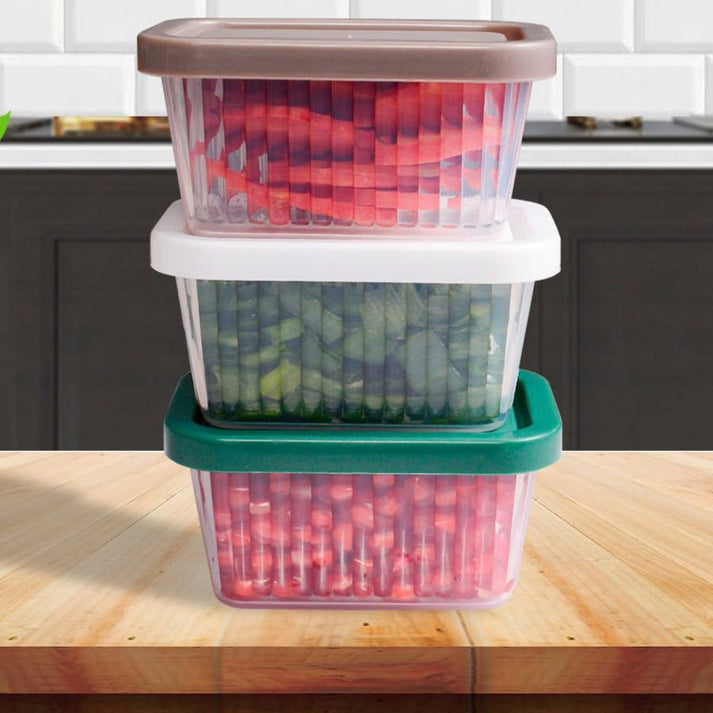 (Pack of 6) Mini Crinkle Food Container and Storage Box For Home and Outdoor Use