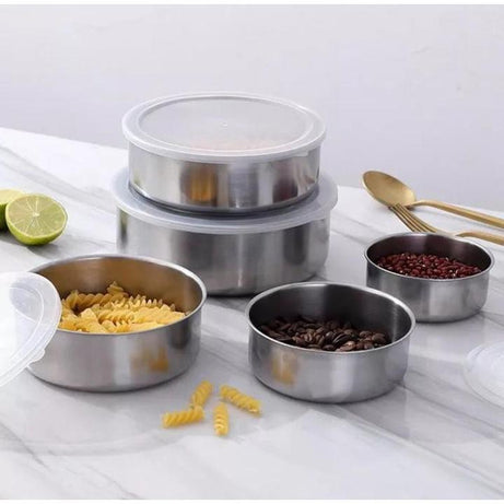 Fresh Box Set 5-Piece | Stainless Steel Food Storage Containers