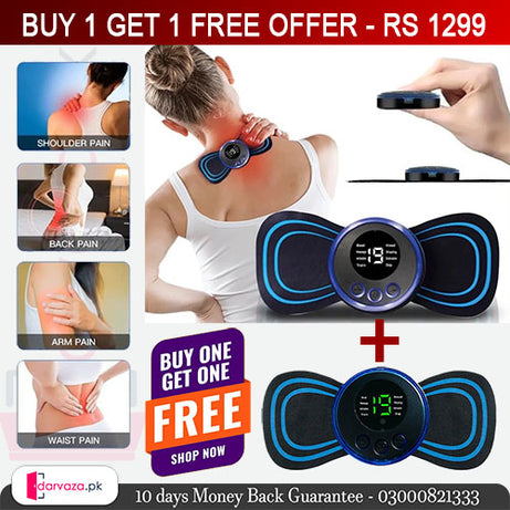 Buy 1 Get 1 Free Offer - 2 Pcs Imported Multifunctional Electric All Body Mini EMS Massager 2 Qty