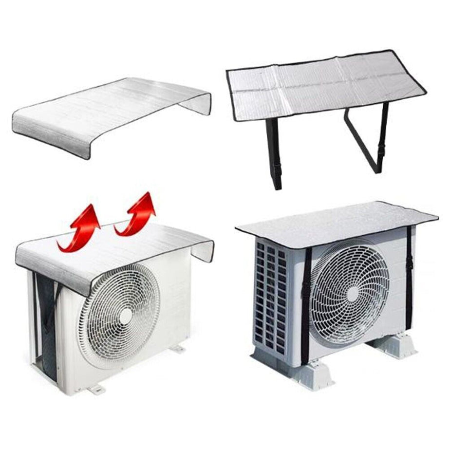 Casing Cover Condensor AC Outdoor Unit Sun Shade Cover – Protect Your Condenser from Heat & D ...