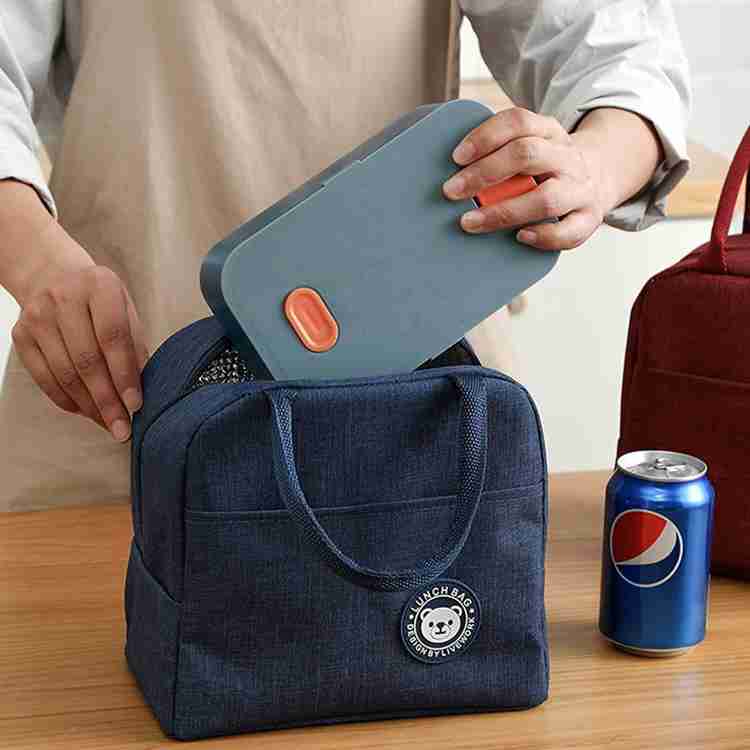 Portable Universal Fit Water Resistant Thermal Insulated Oxford Fabric Lunch Bag Tote with Thickened Design for Outdoor Use