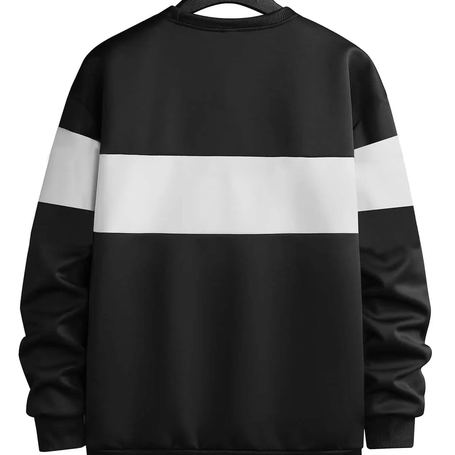 Zebra Black and White Block Sweatshirt