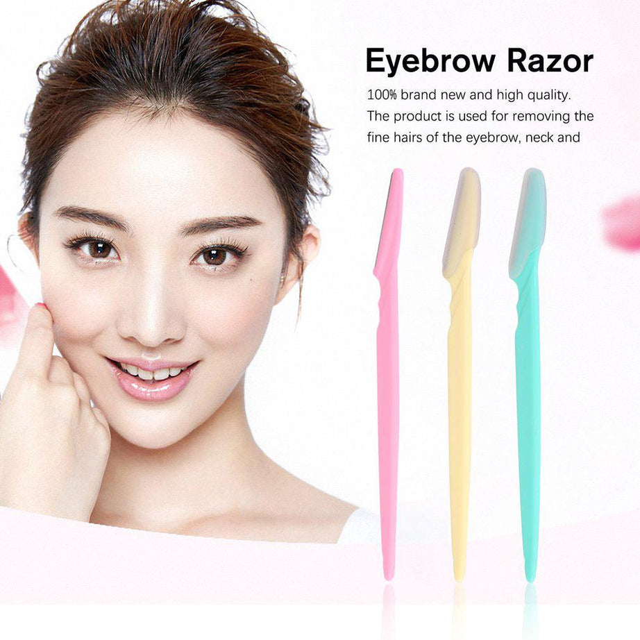 3Pcs Women’s Facial Razors for Eyebrow, Lip & Makeup