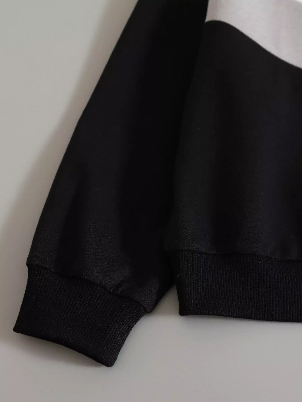 Zebra Black and White Block Sweatshirt