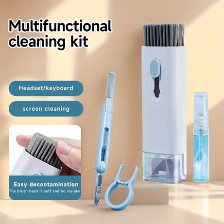7 in 1 Multi Function Keyboard and Mobile Earphone Dirt Fingerprint Removal Cleaning Kit with Box