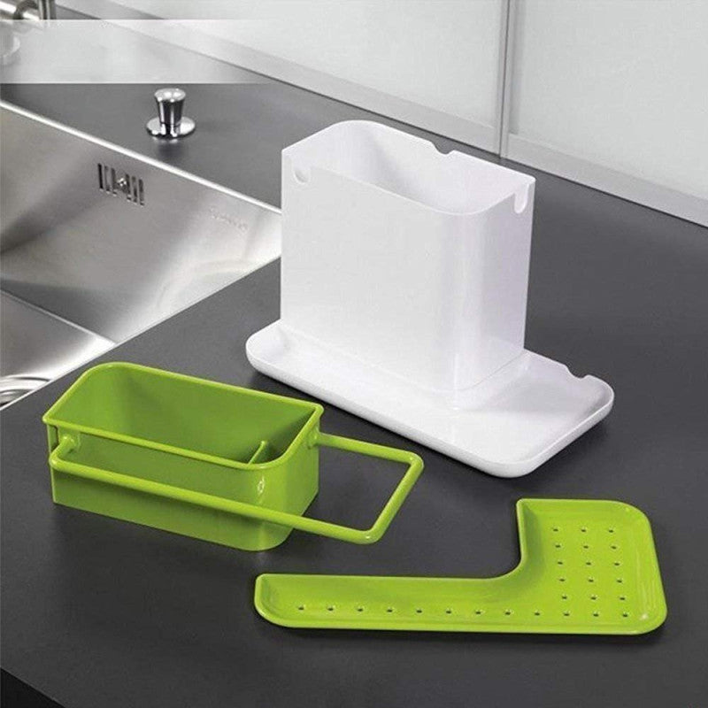 3 in 1 Stand for Kitchen Sink Organizer Dispenser for Dishwasher Liquid with Box