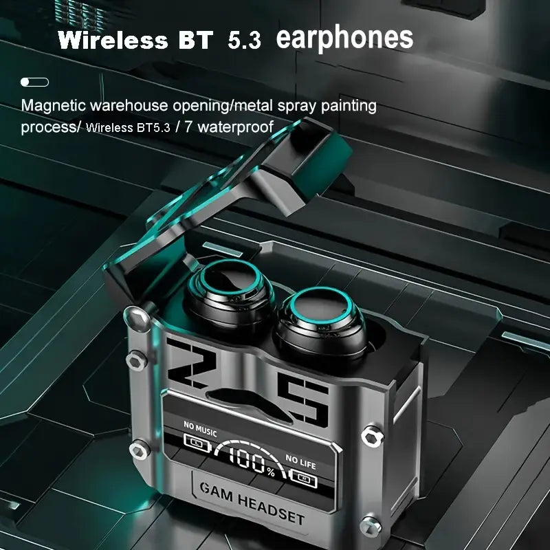 M25 TWS True Wireless Bluetooth Earbuds with LED Battery Display