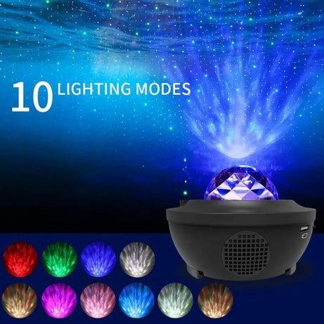 Imported Color Full Light Galaxy Sky Projection Lamp with Built in Loud Speaker Bluetooth USB RGBW Rs 4799