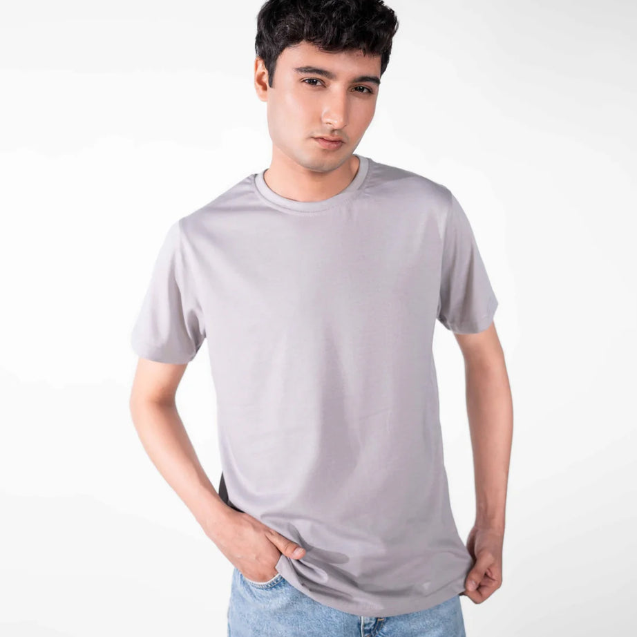 Steel Grey Basic T-Shirt