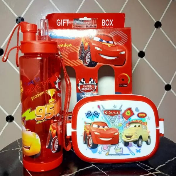 2 in 1 Kids Gift Box with Lunch Box and Water Bottle Set For Boys and Girls