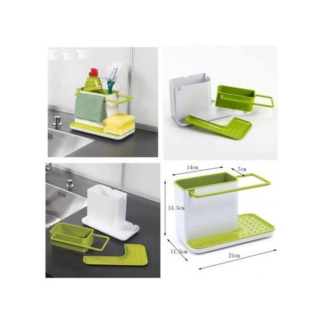 3 in 1 Stand for Kitchen Sink Organizer Dispenser for Dishwasher Liquid with Box