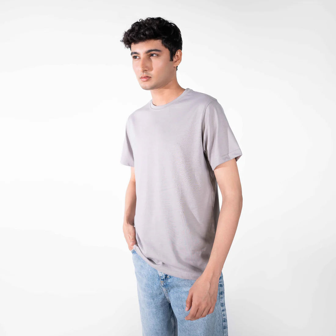 Steel Grey Basic T-Shirt