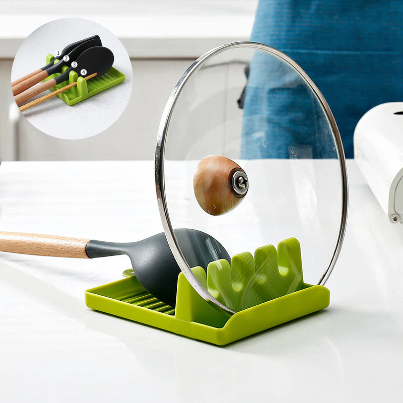 Multi-Use Kitchen Utensil & Pot Lid Holder