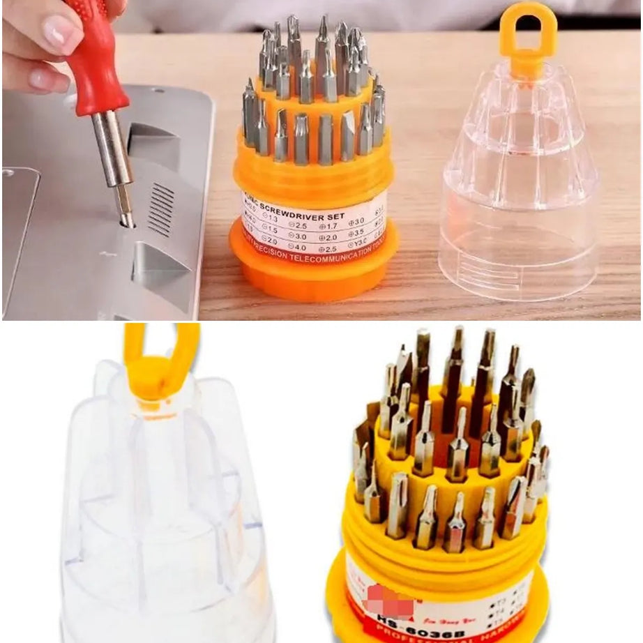 31 in 1 Precision Handle Screw driver Set Mobile Phone, watches, glasses Repair Kit
