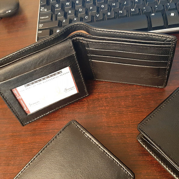 11.11 Sale Pure Sheep Leather Wallets for Men with 12 Pockets