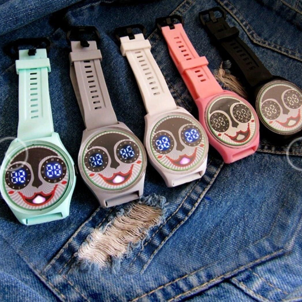 (Pack of 3) ADAMO Joker Smile Kids Digital Unisex Watch For Boys and Girls