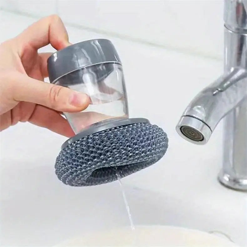Kitchen Cleaning Dish Brush Scrubber with Soap Dispenser