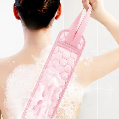 Imported 3 pcs Set of Shower & Bath Kit For Proper Body Hygiene 1 Bath Gloves Brush 1 Bath Shower Ball and 1 Premium Back Scrubber