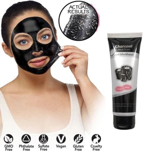 Charcoal Anti-Blackhead Mask Cream – Deep Pore Cleansing
