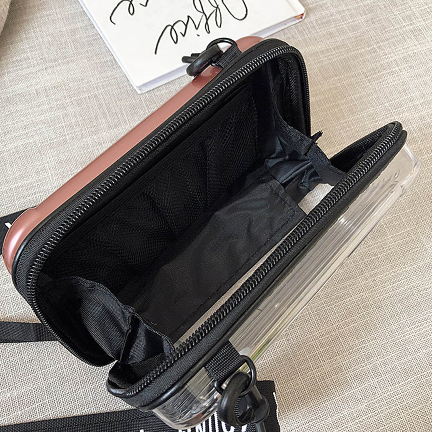 Luxury Hard Suitcase Shape Tote Handbag for Women